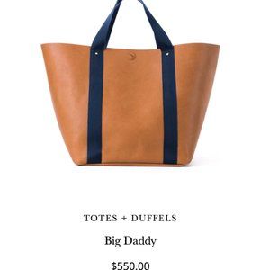 Corroon NEW Big Daddy : Brown Leather w/ Navy handles